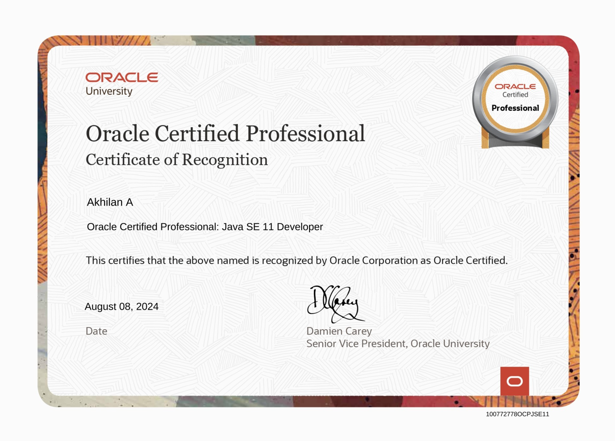 OCP Java 11 Certification